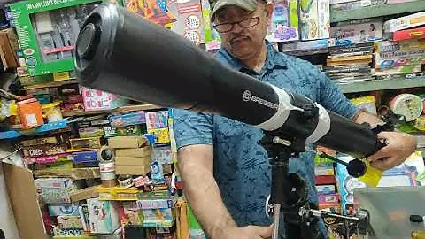 BRESSER 80-900 EQ2 REFRACTOR TELESCOPE UNBOXING ,ASSEMBLY , USE, TAKING PHOTOS-BETTER THAN CELESTRON