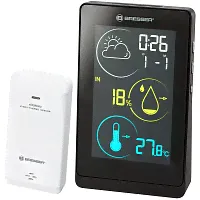 Метеостанция Bresser Temeo Life H с цветным дисплеем, черная