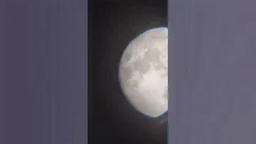 🌕 blue rare full moon with smartphone📱 and bresser telescope 🔭 60/900