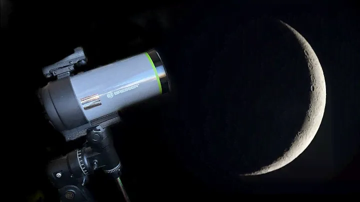BRESSER FirstLight MAC 100/1400 (telescope/телескоп) - смотрим на Луну