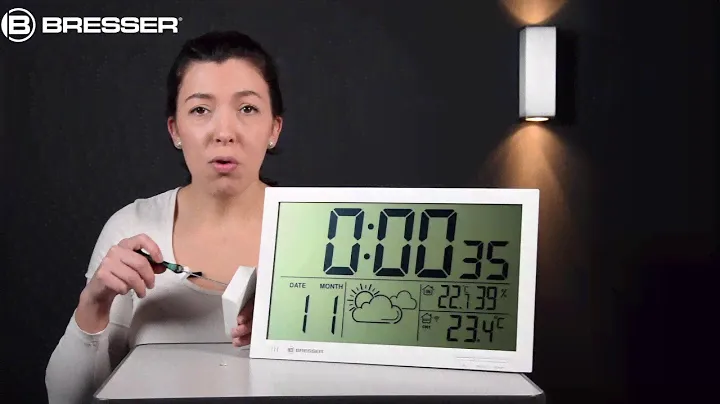 BRESSER MyTime Jumbo LCD Wetter-Wanduhr: Inbetriebnahme
