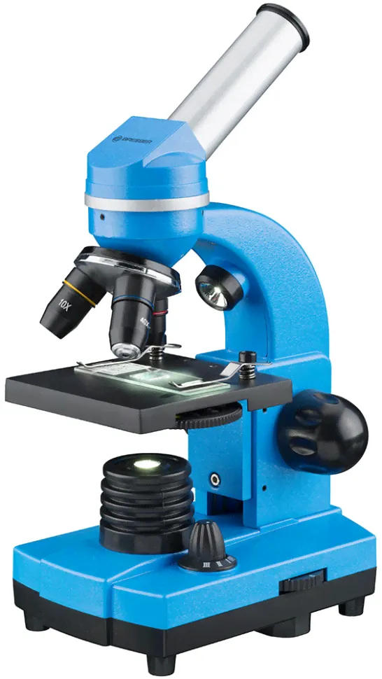 Оптический микроскоп Bresser Junior Biolux SEL 40–1600x, синий