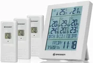 Метеостанция Bresser Temeo Hygro Quadro Prestige с тремя датчиками, черная